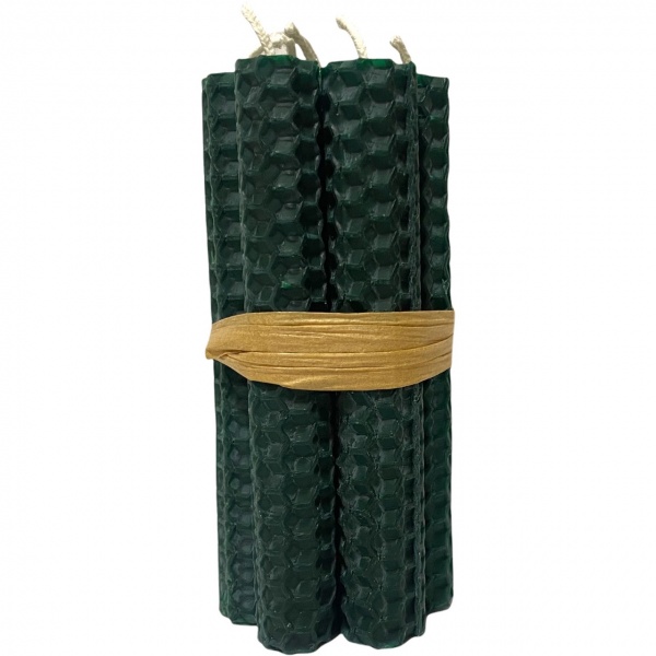 Green (Dark) - Beeswax Spell Candles